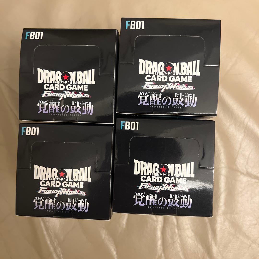 ドラゴンボール フュージョンワールド 覚醒の鼓動 4box 未開封 テープ付き