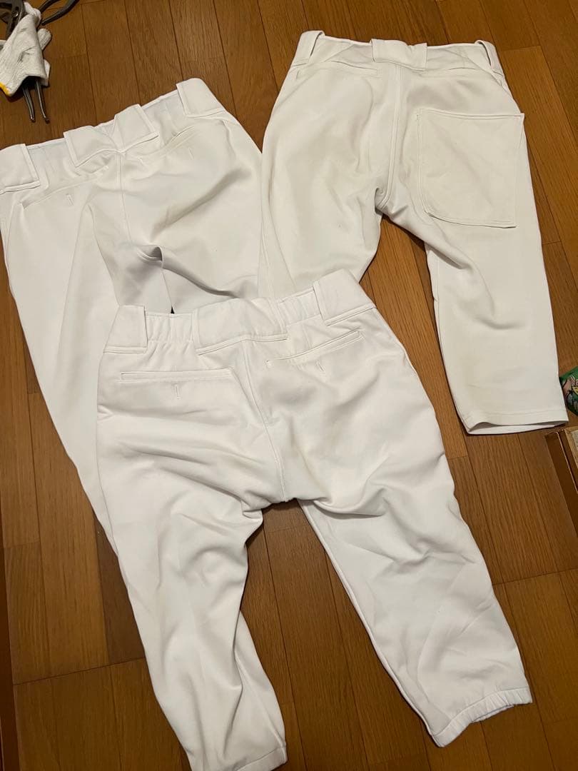 野球練習着3着セット売り！！Mizuno Pro、ZETT、Mizuno