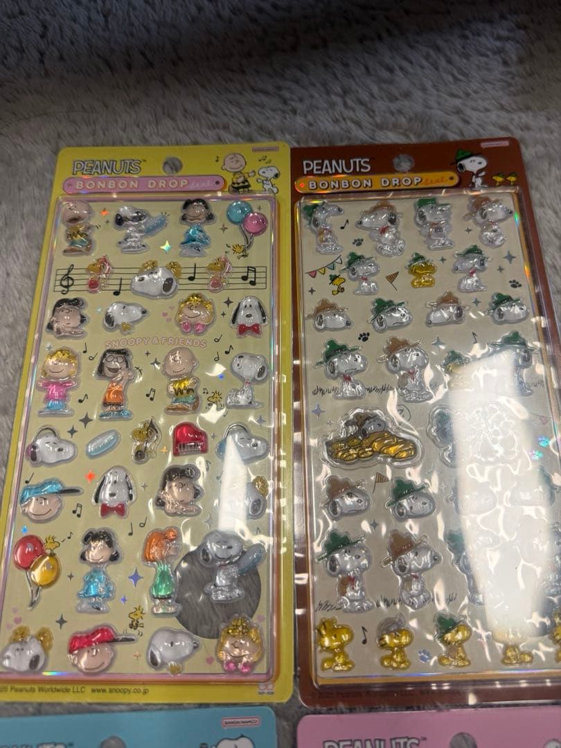 スヌーピーボンボンドロップシール4枚