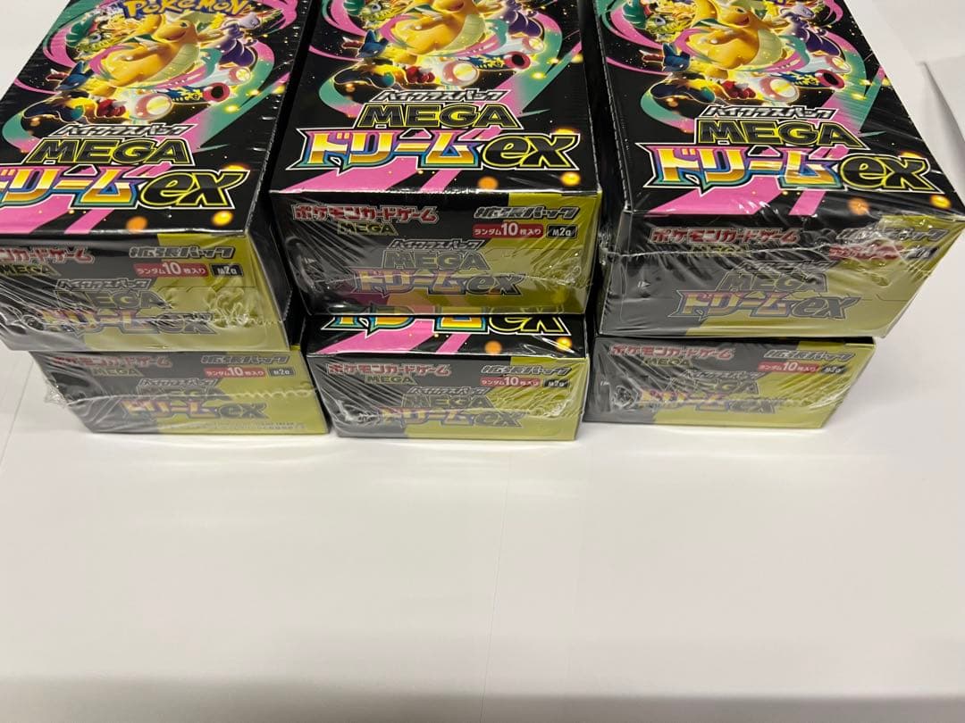 ポケモンカードメガドリームEXシュリンク付き未開封6BOX