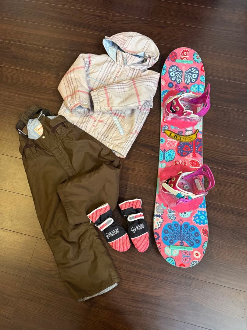 BURTON　キッズスノーボードセット　100cm　バートン　バイン　ウェア上下