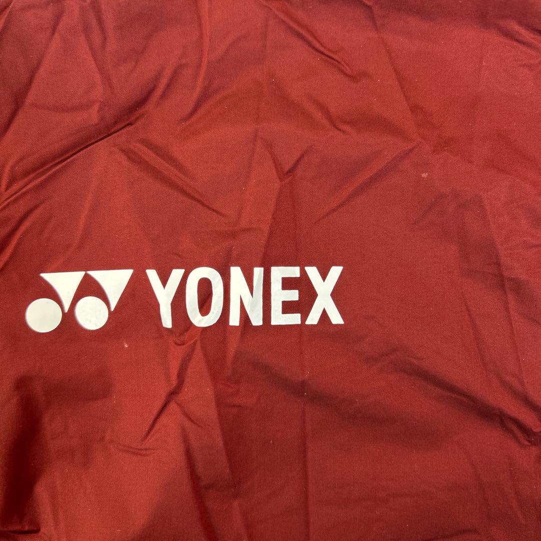 YONEX ヨネックス 裏地付ウィンドウォーマーシャツ＆パンツ ボルドー/白 L