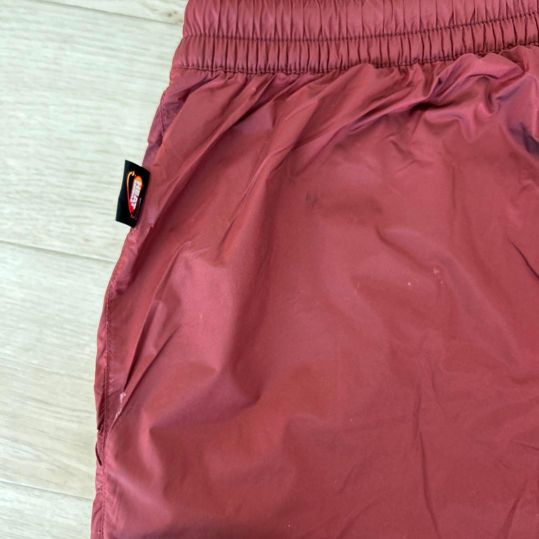 YONEX ヨネックス 裏地付ウィンドウォーマーシャツ＆パンツ ボルドー/白 L