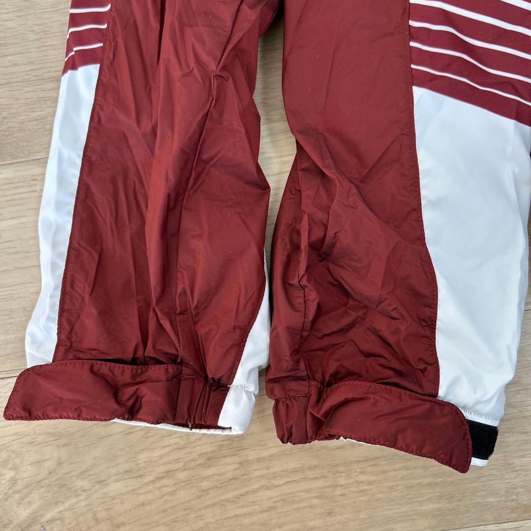 YONEX ヨネックス 裏地付ウィンドウォーマーシャツ＆パンツ ボルドー/白 L