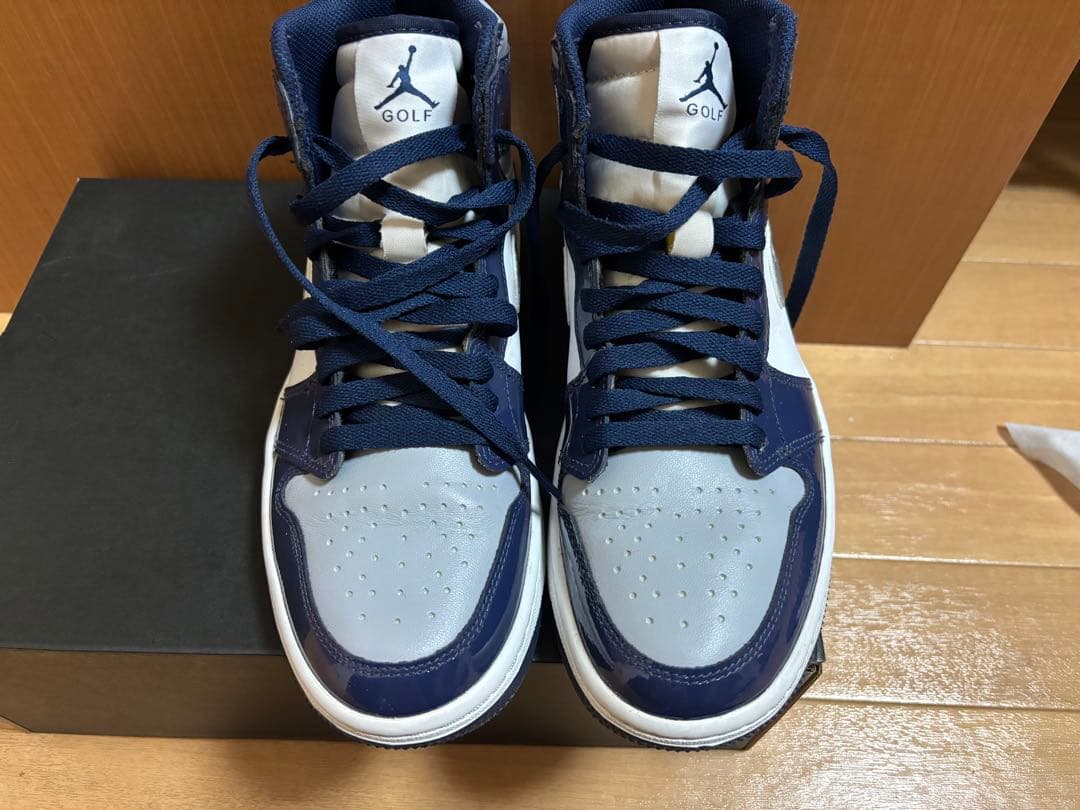 週末限定値下げNike Air Jordan 1 ゴルフシューズ ネイビー
