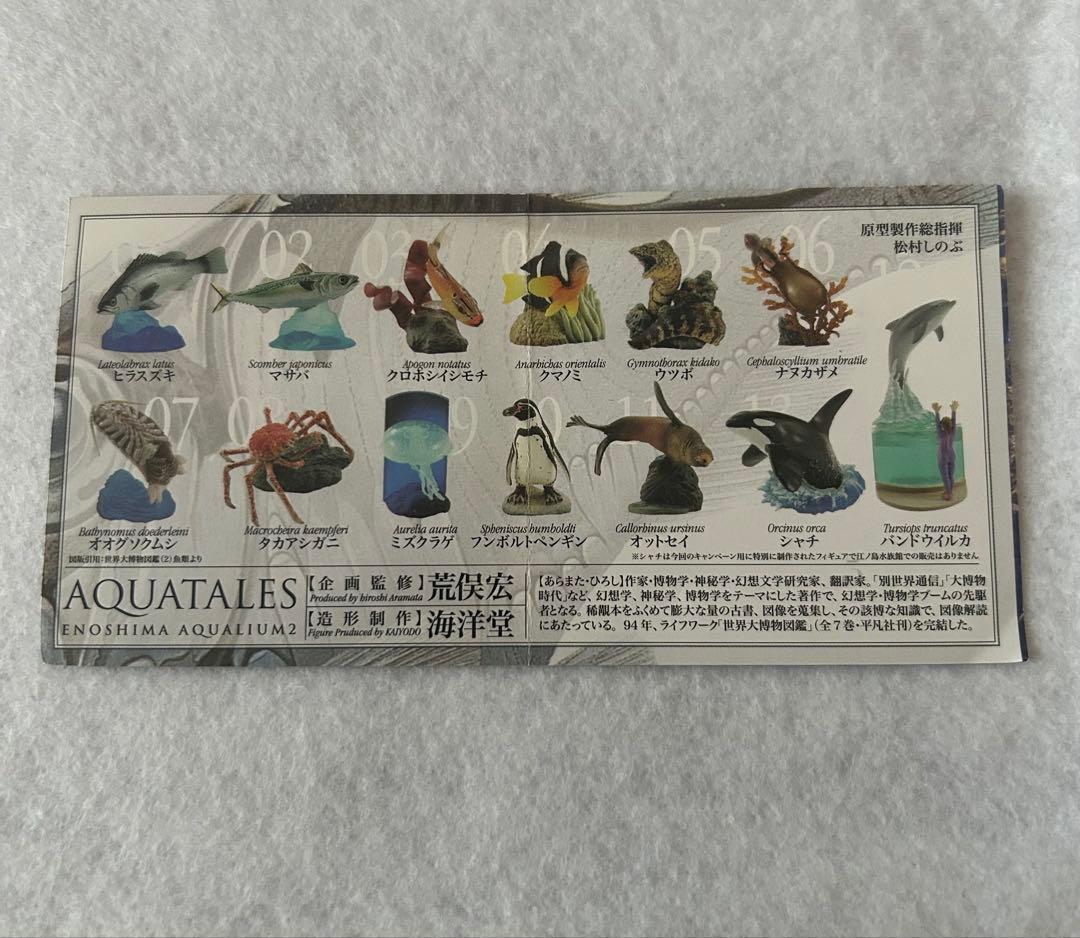 海洋堂 新江ノ島水族館への誘い２ フィギュア AQUATALES 荒俣宏