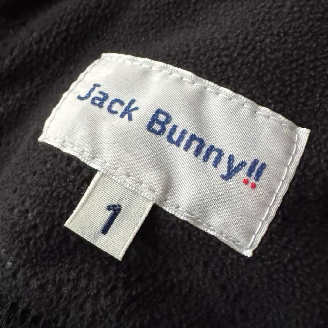 jack bunny!! ダブルジップアップパーカー モノグラム ロゴ総柄 M