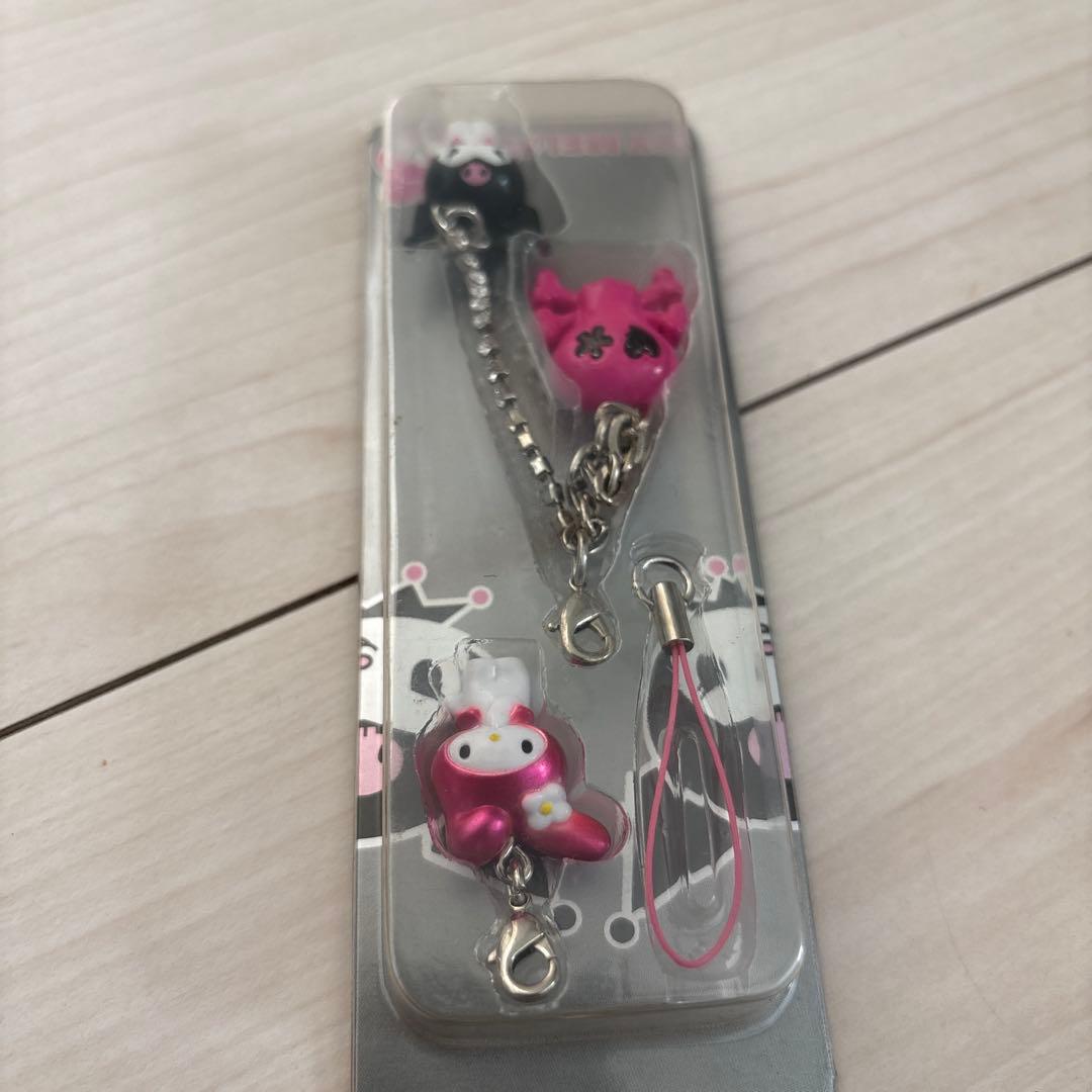 マイメロディ クロミ ストラップ どくろ ドクロ ガイコツ