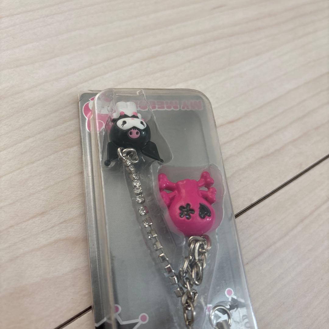 マイメロディ クロミ ストラップ どくろ ドクロ ガイコツ