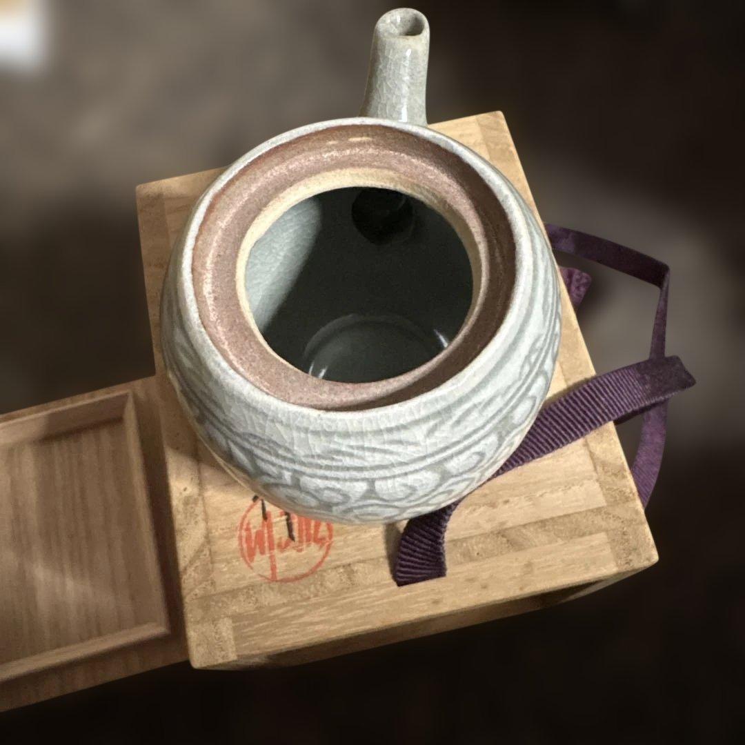 加川 粉青沙器 木箱付き