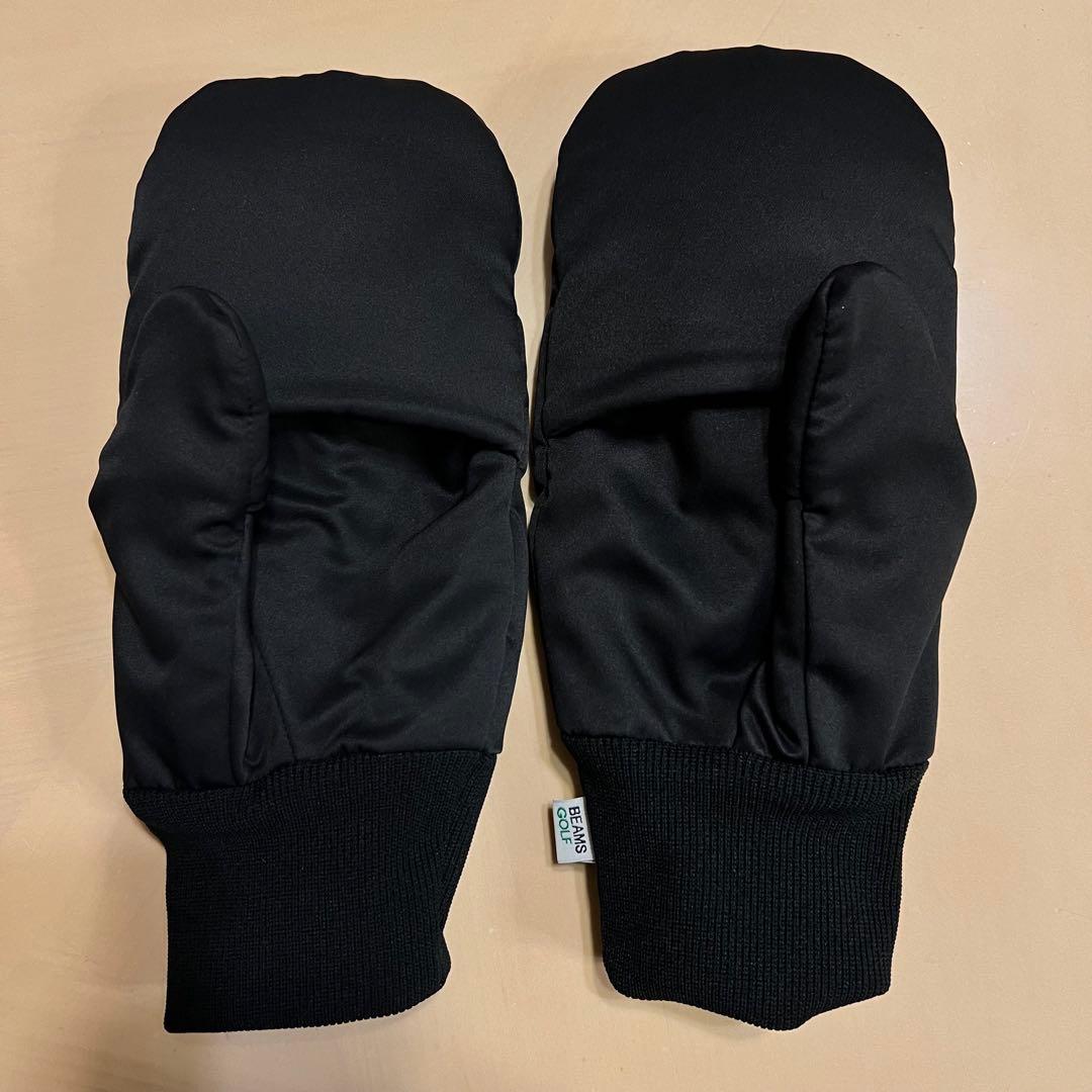 BEAMS GOLF ブラック ミトングローブ