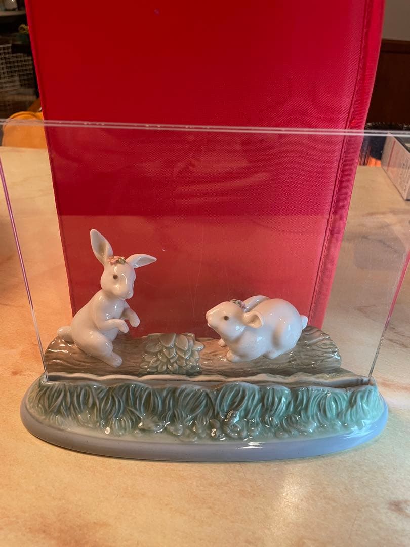 LLADRO 写真たて　ウサギ