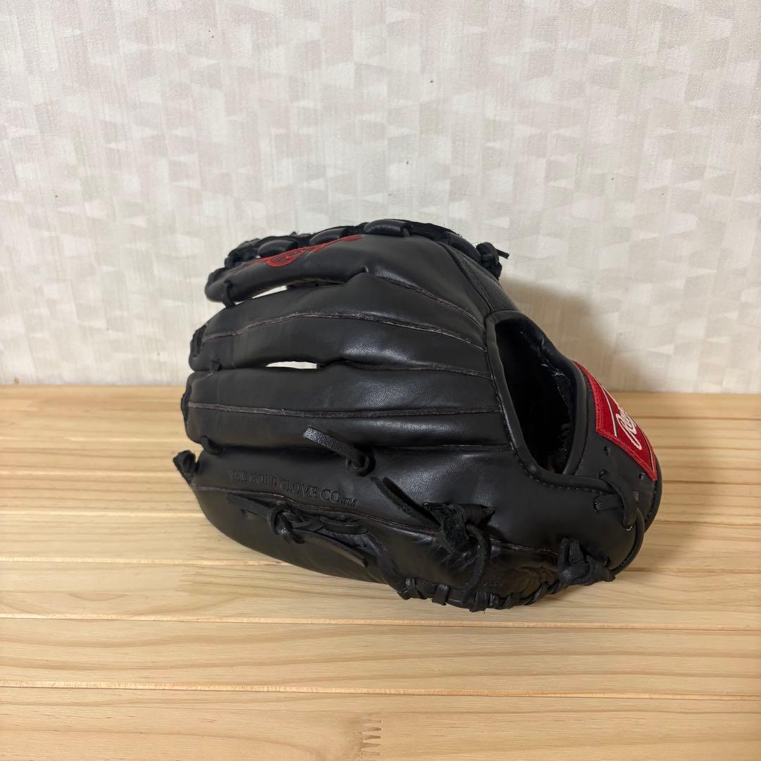 【良品】ローリングス 軟式　オールラウンド用グローブ 右投げ用 ブラック
