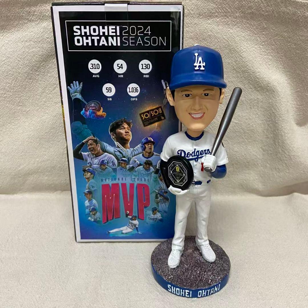 大谷翔平ボブルヘッド2025 MVP Dodgersシルバーバット限定MVP