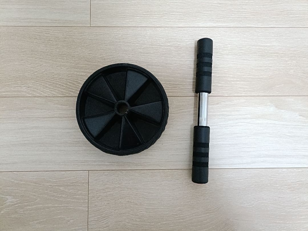 1 IROTEC ダンベルセット40kg 2 腹筋ローラー 3 パワーグリップ①