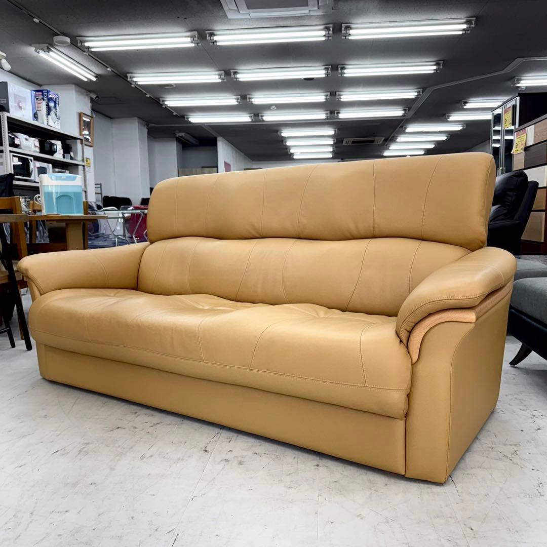 定価262,900円現行モデル 浜本工芸 185cm幅3人掛けソファ