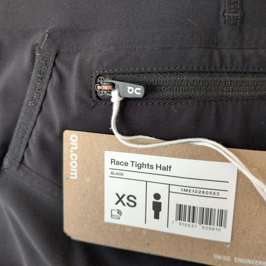 オン　On　Race Tights Half　ブラック　XS　メンズ