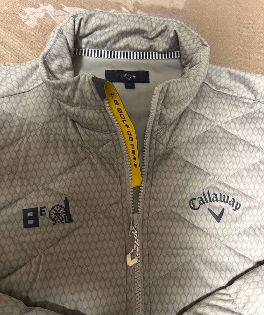 【美品】【Callaway ゴルフウェア】レディース　Ｌ　ライトグレー
