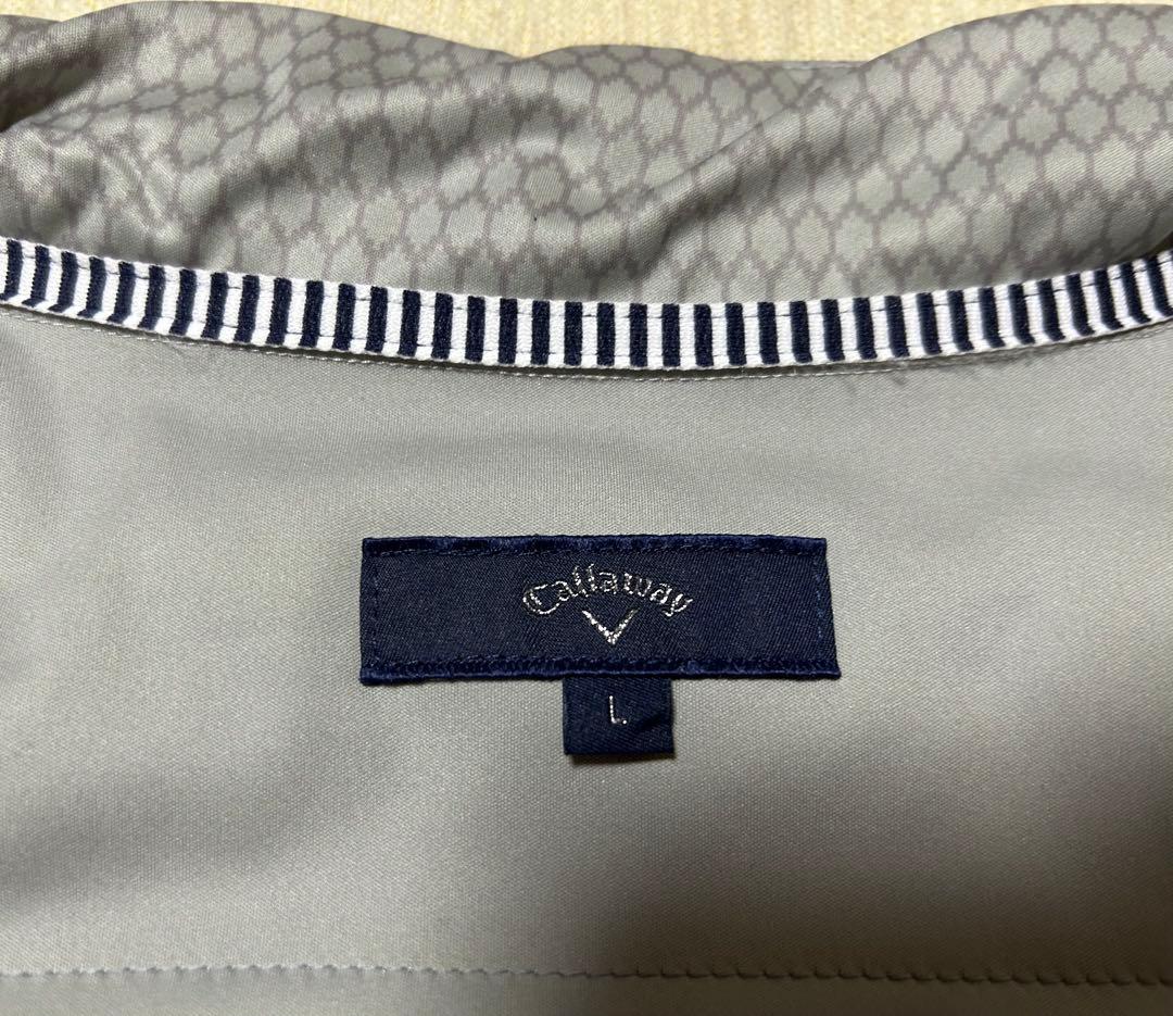 【美品】【Callaway ゴルフウェア】レディース　Ｌ　ライトグレー