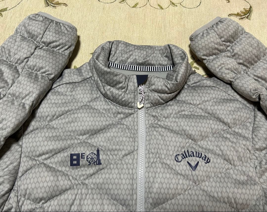 【美品】【Callaway ゴルフウェア】レディース　Ｌ　ライトグレー