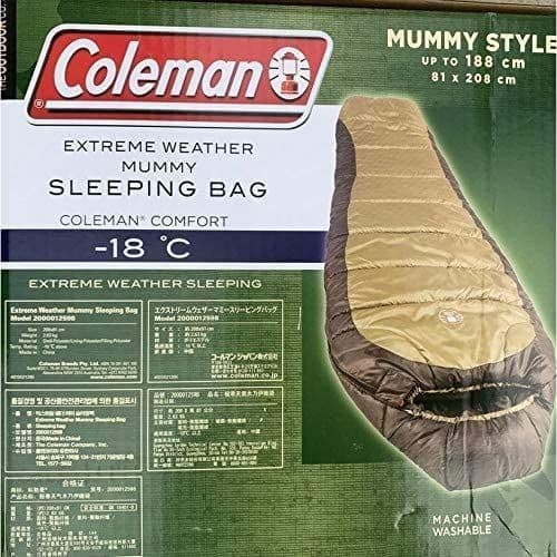 Coleman 寝袋 -18°まで 208х81cm