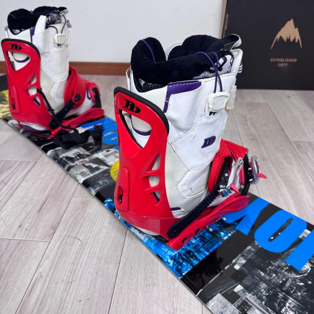 スノーボード145cm４点セット ディーラックス24.5cm