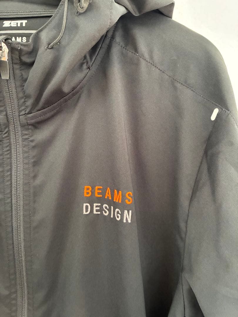 ZETT×BEAMS DESIGN ブラックジャケット フード付き