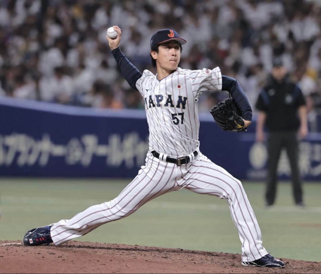 野球日本代表　北山亘基投手ユニフォーム　侍ジャパン　WBC