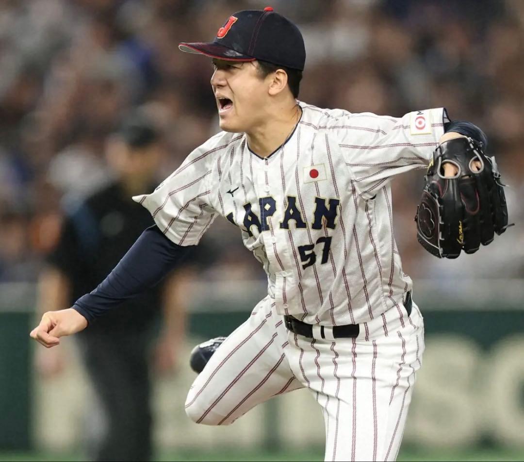 野球日本代表　北山亘基投手ユニフォーム　侍ジャパン　WBC