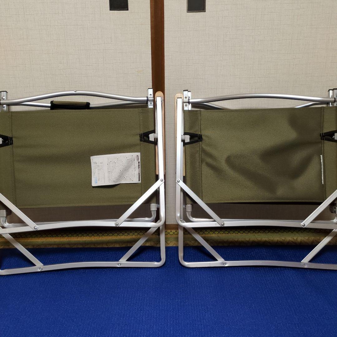 Coleman　コンパクトフォールディングチェア2脚セット　オリーブ