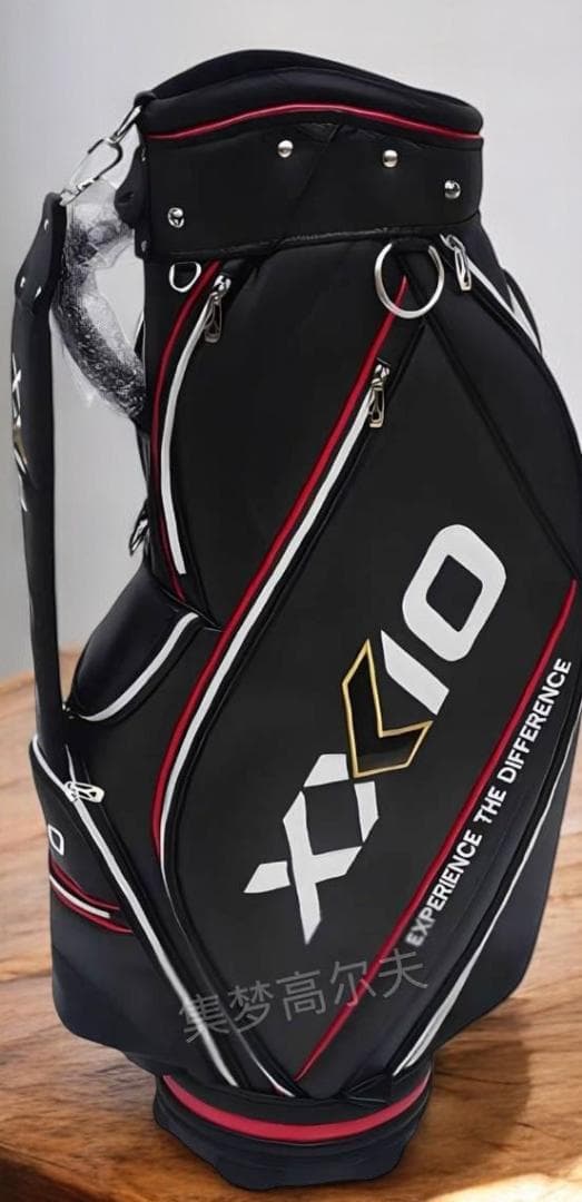 【新品未使用】最新XXIO ゴルフ高級キャディバッグ BLACKｘRED