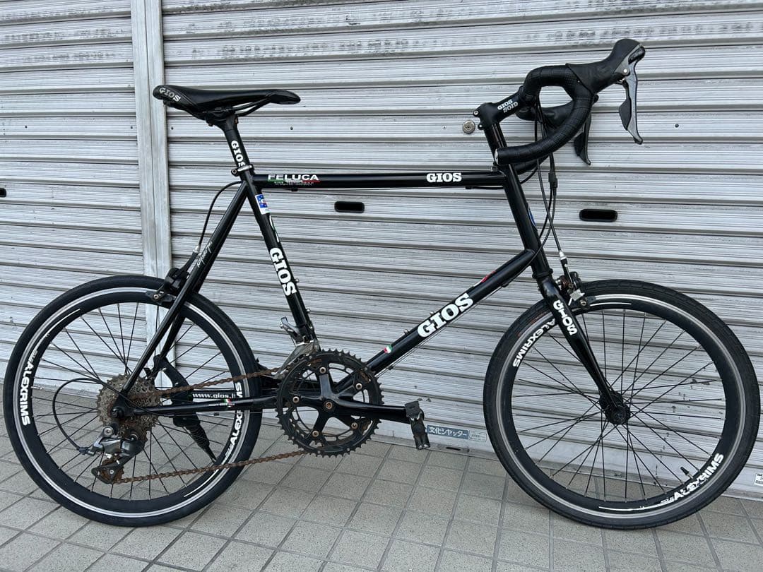 GIOS ミニロード 黒　ブラック 20インチ 外装16段変速 フレームアルミ