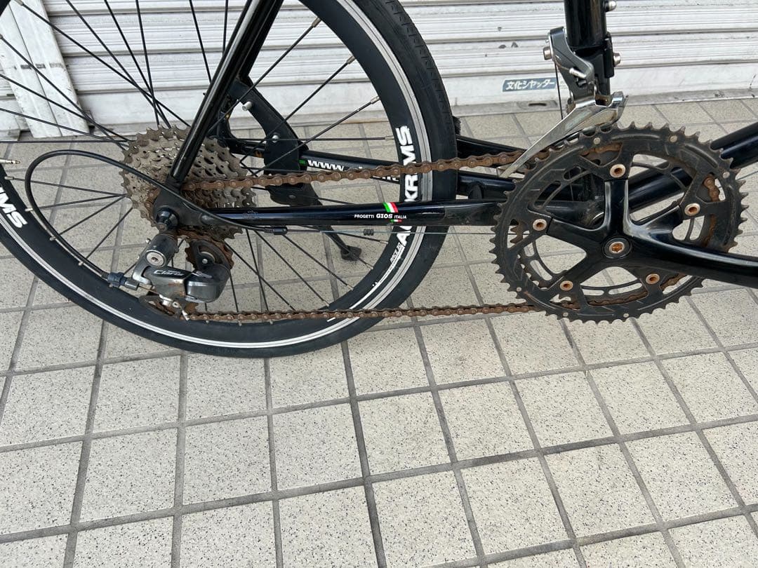 GIOS ミニロード 黒　ブラック 20インチ 外装16段変速 フレームアルミ