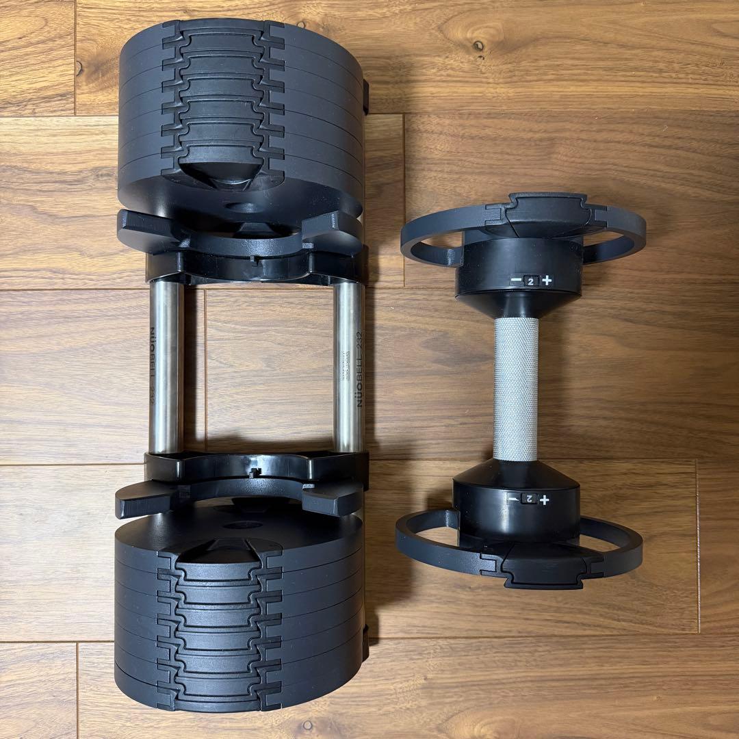 フレックスベル 可変式ダンベル 2kg刻み 32kg 2個セット①