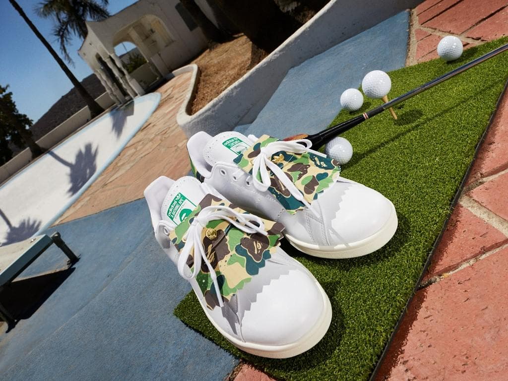 「セール」BAPE × ADIDAS スタンスミス ゴルフ【新品27.5CM】