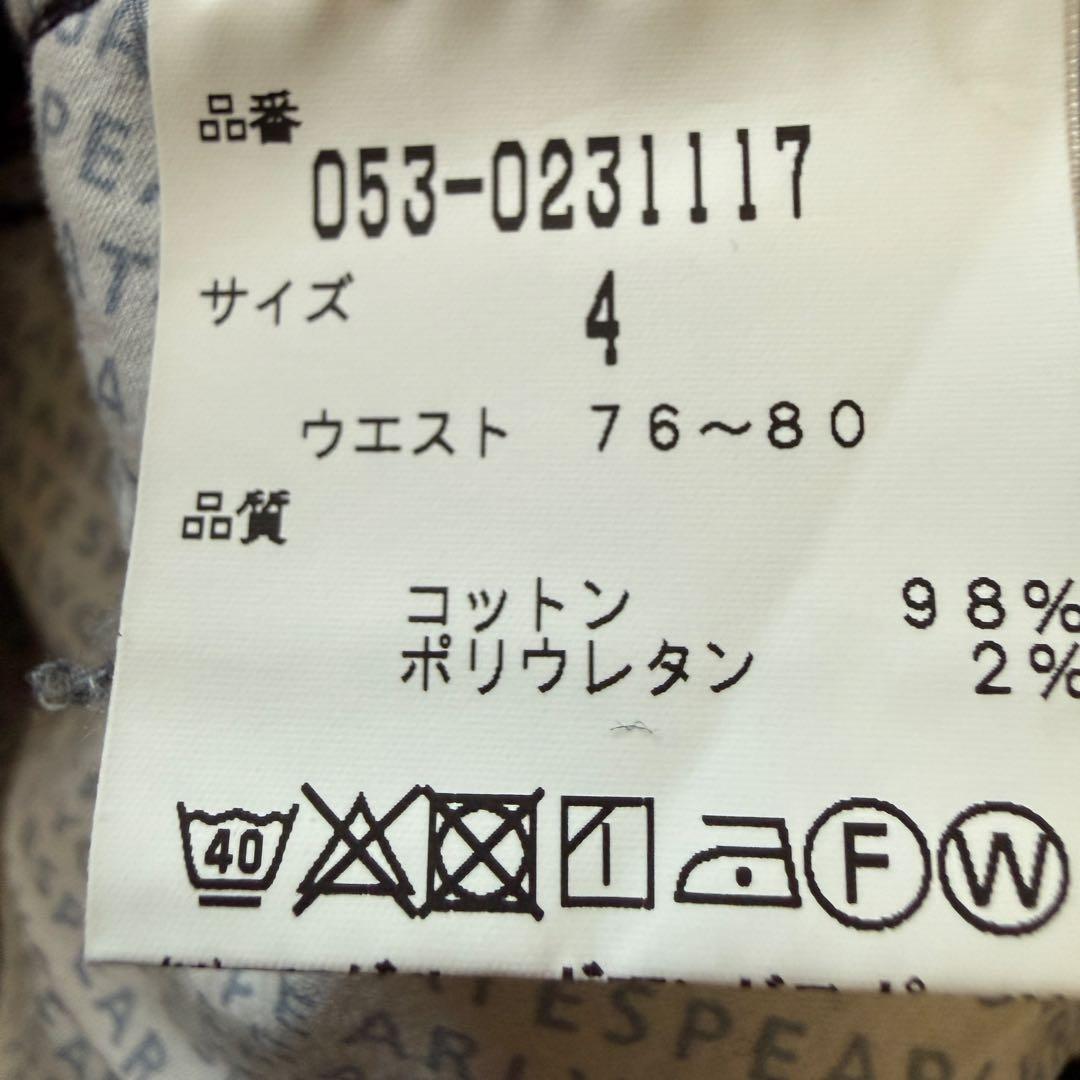 パーリーゲイツ　パンツ　黒　M〜L相当　コットン素材　ブラック　ストレッチ　4