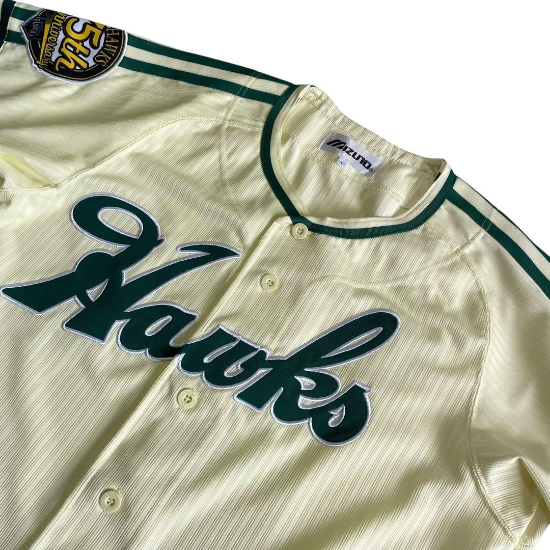 Mizuno 南海ホークス 75周年 レプリカ ユニフォーム 黄色 緑 復刻