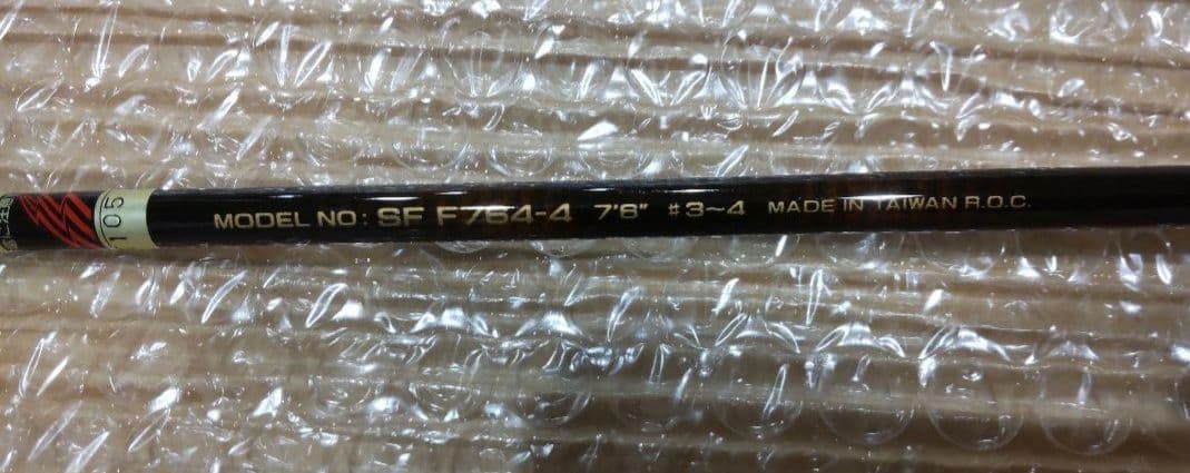 【お値引き不可】フライロッド SF764-4 7'6\" 3/4 セット 中古