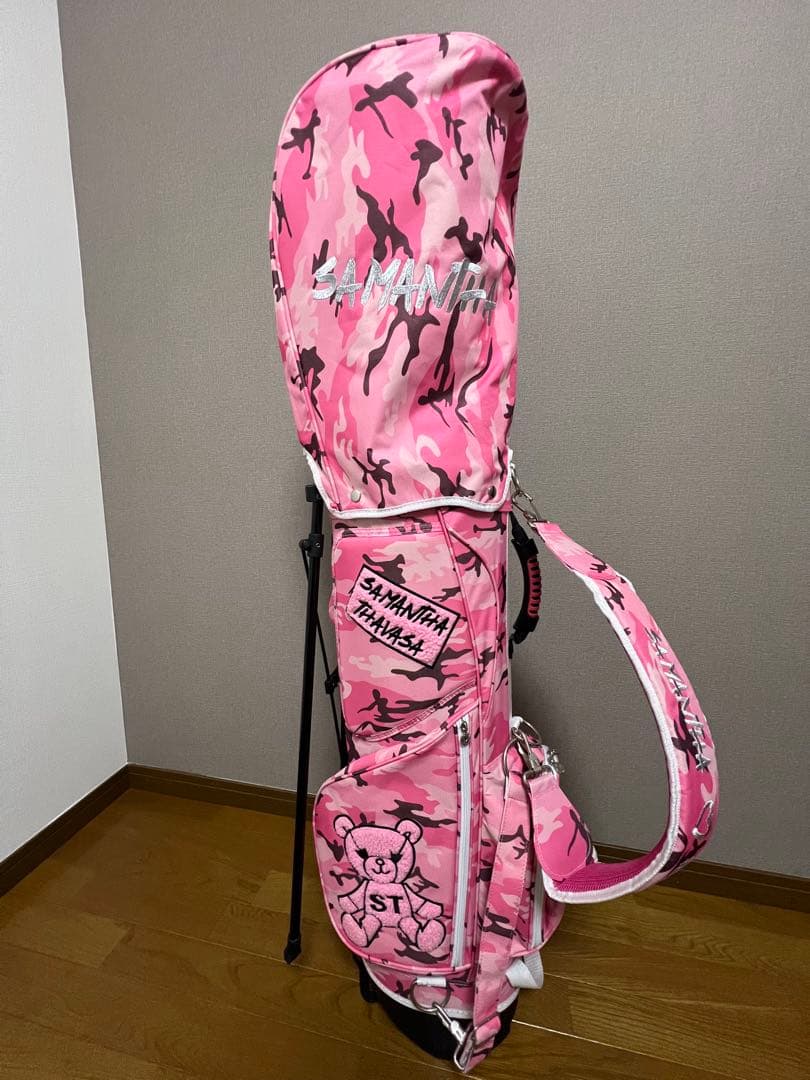 【希少、新品】Samantha Thavasa ピンク迷彩ゴルフバッグ