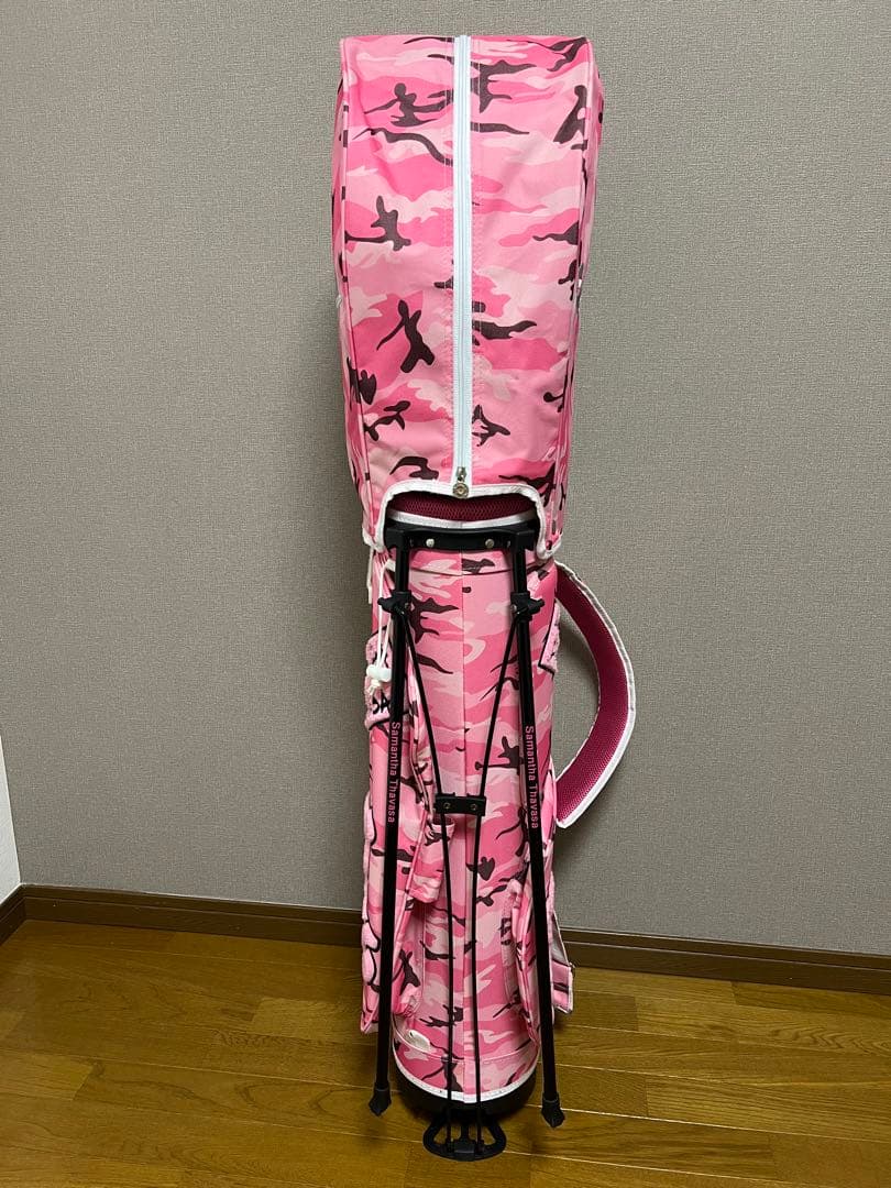 【希少、新品】Samantha Thavasa ピンク迷彩ゴルフバッグ