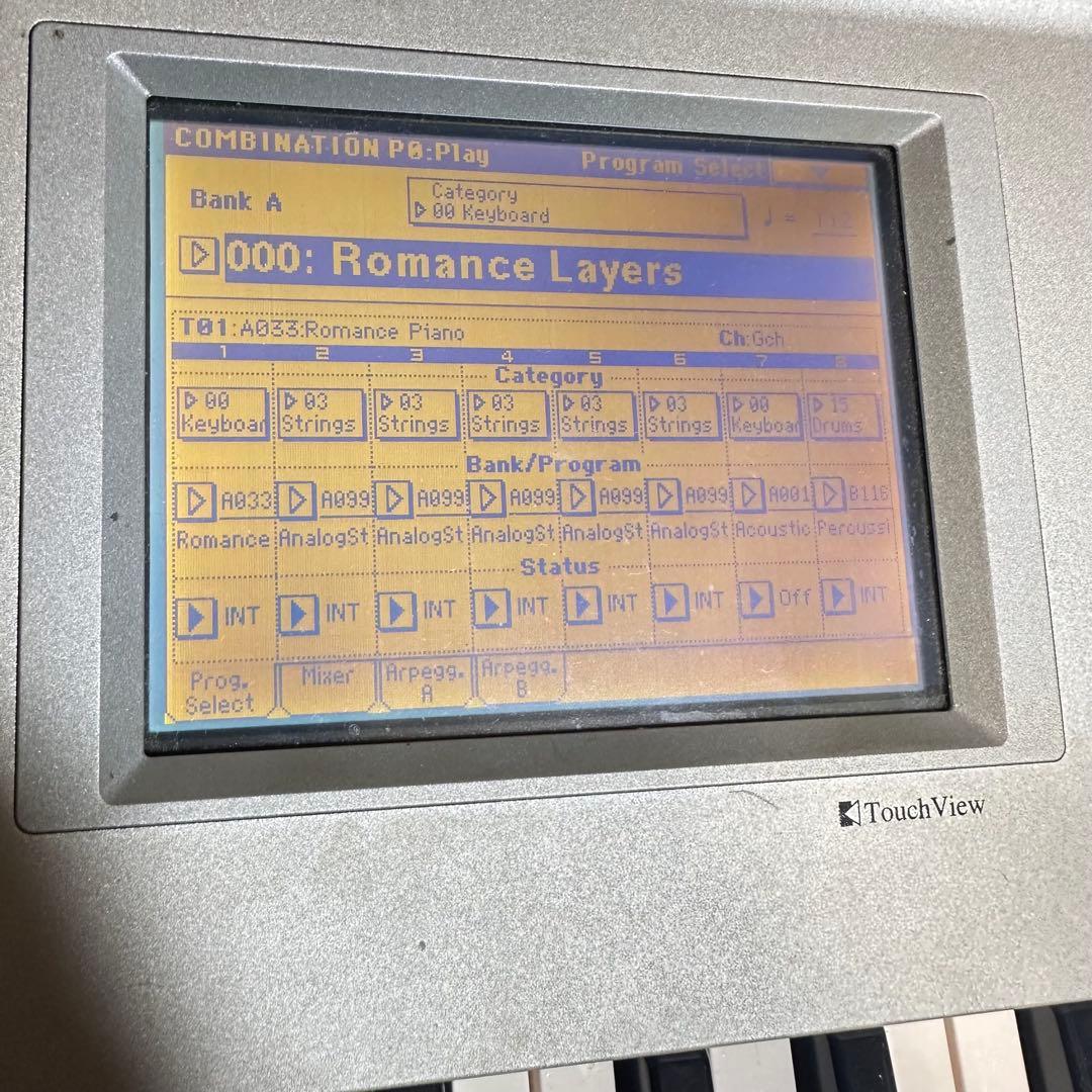 KORG TRITON Pro シンセサイザー シルバー 動作品