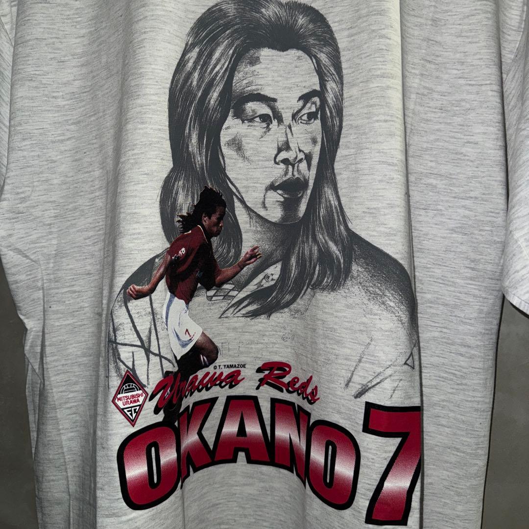 新品未使用品 90s 古着 浦和レッズ 岡野雅行 ヴィンテージ Tシャツ