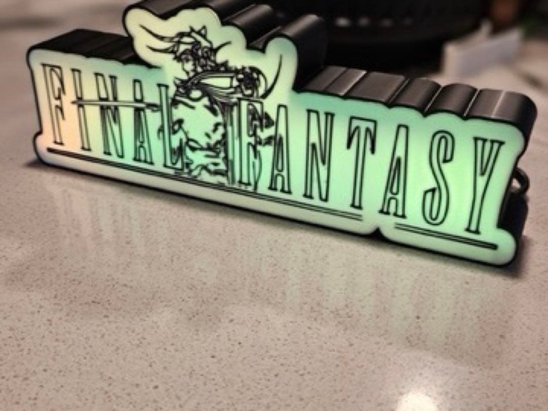 ファイナルファンタジー LED ライト スタンド リモコン付き