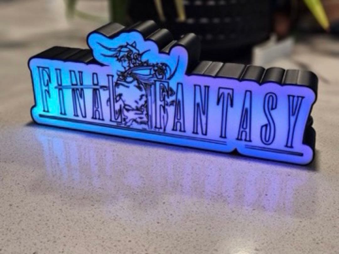 ファイナルファンタジー LED ライト スタンド リモコン付き