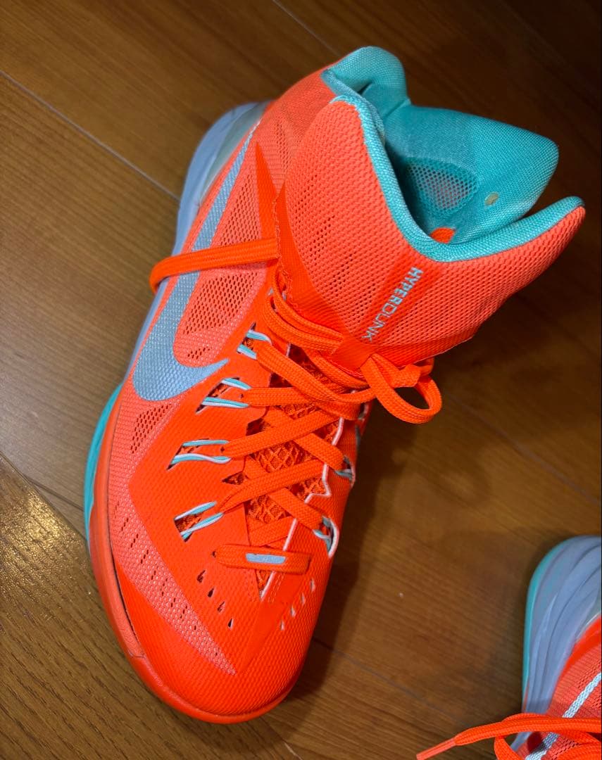 Nike Hyperdunk オレンジ/ターコイズ シューズ 25.5cm