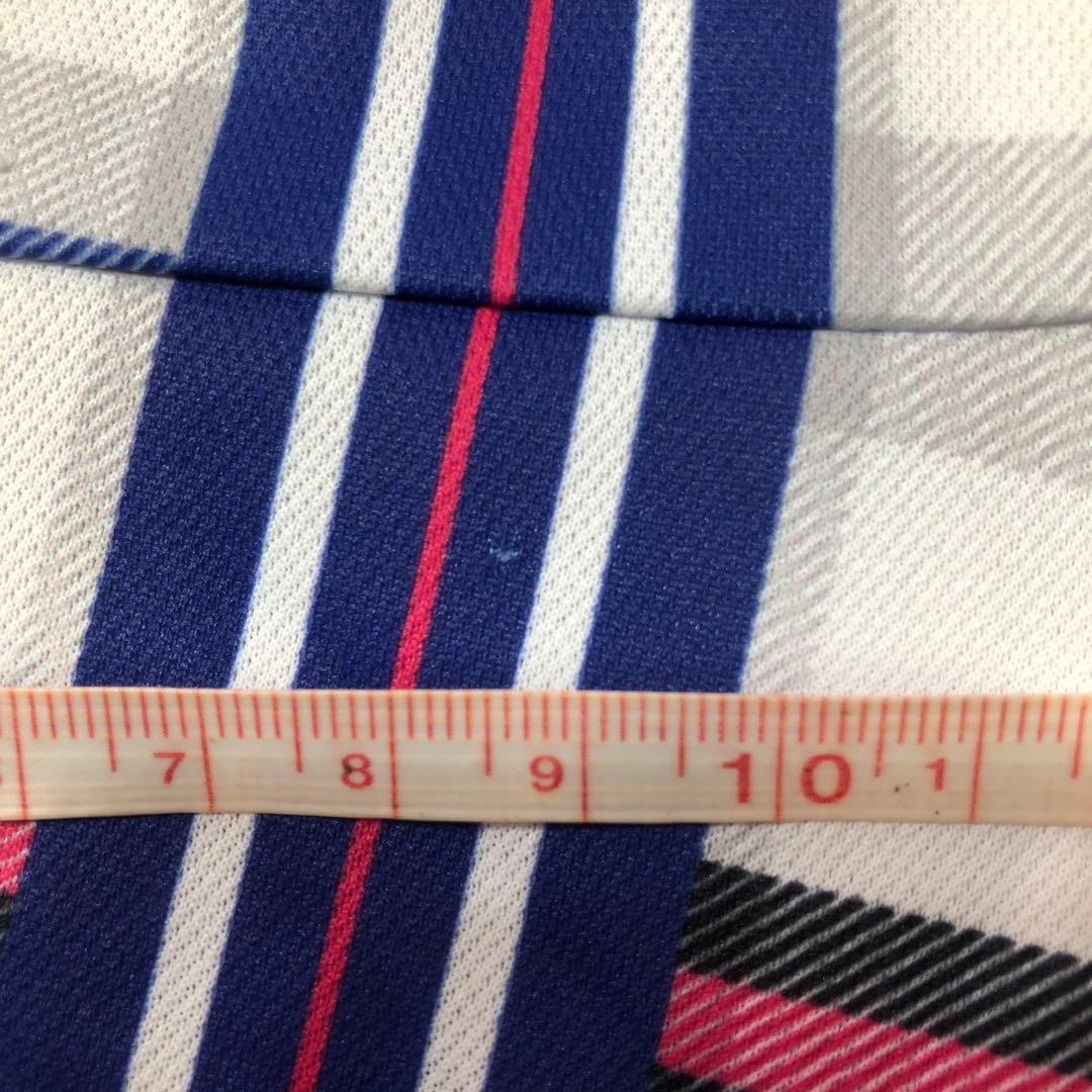 FILA ブルーのチェック柄 TシャツLサイズ　スコートMサイズセット