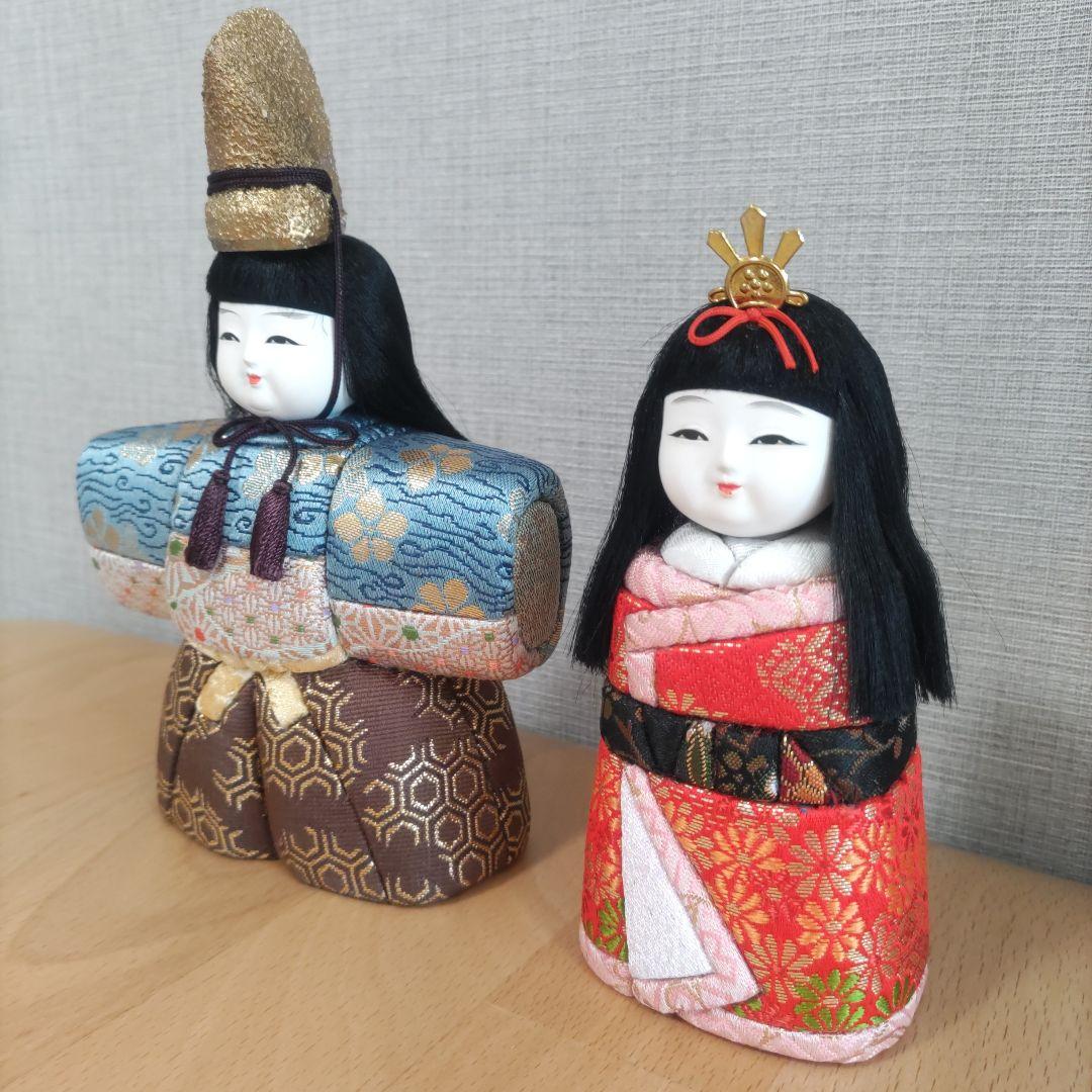 お雛様ペア　木目込人形　ひな祭りෆ⁠╹⁠ ⁠.̮⁠ ⁠╹⁠ෆ