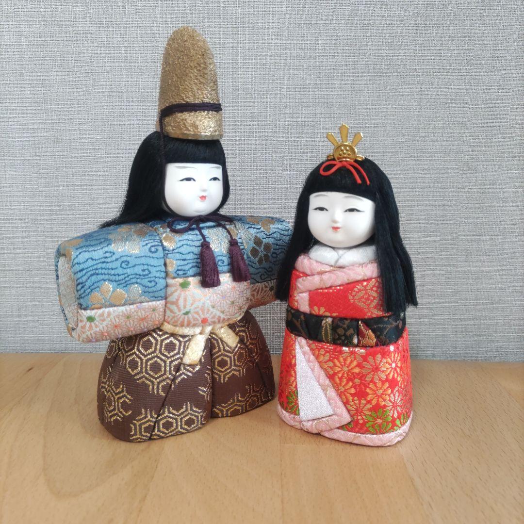 お雛様ペア　木目込人形　ひな祭りෆ⁠╹⁠ ⁠.̮⁠ ⁠╹⁠ෆ