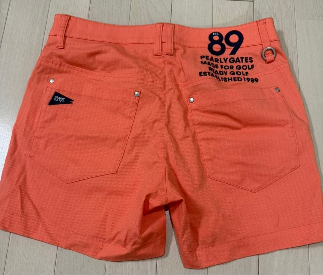 PG パーリーゲイツ ショートパンツ　オレンジ　ゴルフウェア　レディース　0
