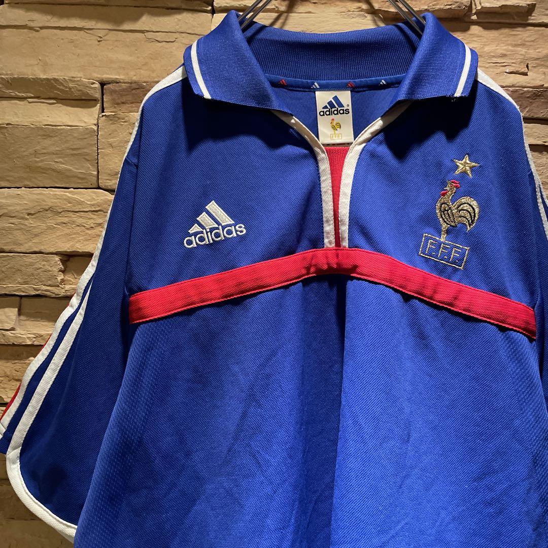 【大人気】y2k/adidas×フランス代表/00-02/ユニフォーム/XL